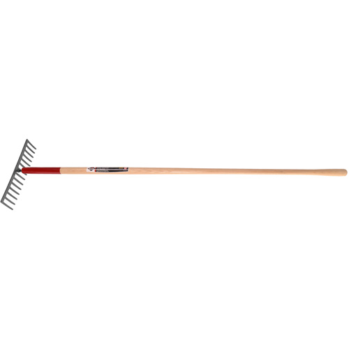 R&acirc;teau &agrave; niveler, Manche Bois, 14-3/4" la, Lame Acier durci, 16 dents We Share Industrial Supply