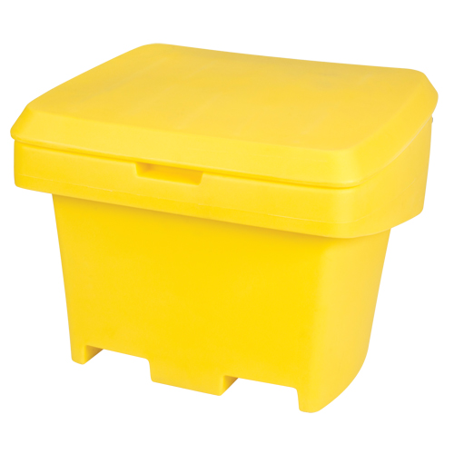 Heavy-Duty Outdoor Salt and Sand Storage Container, 30" x 24" x 24", 5.5 cu. Ft., Yellow We Share Industrial Supply