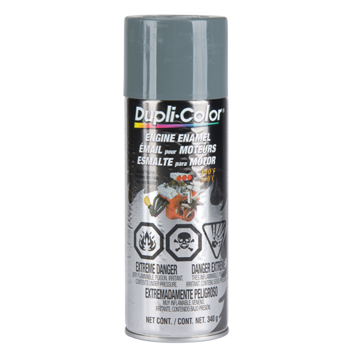 Peinture &agrave; &eacute;mail avec c&eacute;ramique pour moteur, Nouveau Gris Ford, Brillant, 12 oz, Canette a&eacute;rosol We Share Industrial Supply