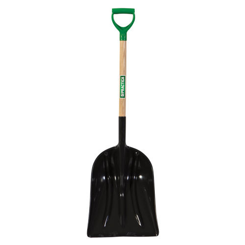 Grain & Coal Scoop Shovel, Wood, Polypropylene Blade, D-Grip Handle, 30-1/4" Length We Share Industrial Supply