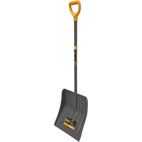 Pro Snow Shovel, Polypropylene Blade, 13-7/8" Wide, D-Grip Handle We Share Industrial Supply