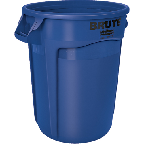 Round Brute&reg; Containers, Bulk, Polyethylene, 32 US gal. We Share Industrial Supply