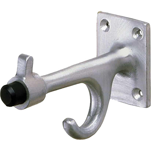 Crochet & butoir, rebord de 1 1/2" la x 2" h, en saillie de 3 3/4" du mur We Share Industrial Supply