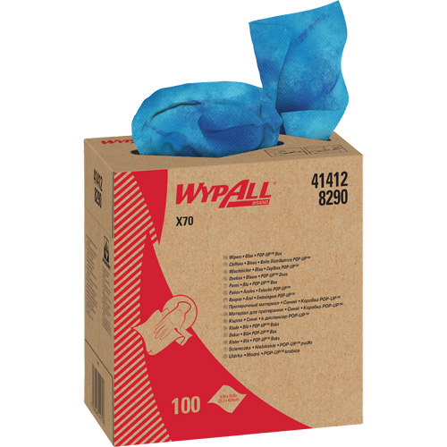 Chiffons industriels de qualit&eacute; sup&eacute;rieure X70 WypAll, Robuste, 16-4/5" lo x 8-1/3" la We Share Industrial Supply