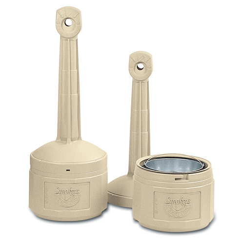 Cendriers Smoker's Cease-Fire, Sur pied, Plastique, Capacit&eacute; 4 gal. US, Hauteur 38-1/2" We Share Industrial Supply