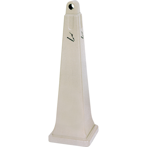 Groundskeeper Cigarette Waste Collectors, Free-Standing, Plastic, 1 US gal. Capacity, 39-3/4" Height We Share Industrial Supply