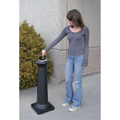 Groundskeeper Tuscan Cigarette Waste Collector, Free-Standing, Metal, 1 US gal. Capacity, 38-1/2" Height We Share Industrial Supply
