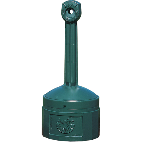 Smokers Cease-Fire&reg; Cigarette Butt Receptacle, Free-Standing, Plastic, 4 US gal. Capacity, 38-1/2" Height We Share Industrial Supply