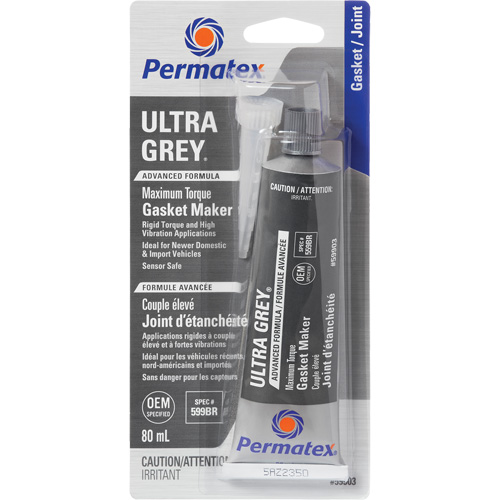 Compos&eacute; &agrave; joints Ultra Grey, Tube, 80 ml, -54°C - 260°C/-65°F - 500°F We Share Industrial Supply