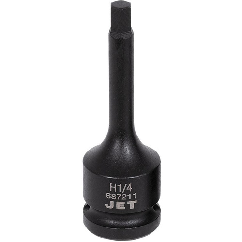 Impact Bit Socket, Hex, 1/4" x 3" L, 1/2" Drive We Share Industrial Supply