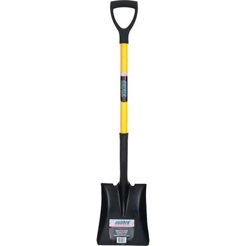 Square Point Shovel, Fibreglass, Tempered Steel Blade, D-Grip Handle, 32-1/2" Long We Share Industrial Supply