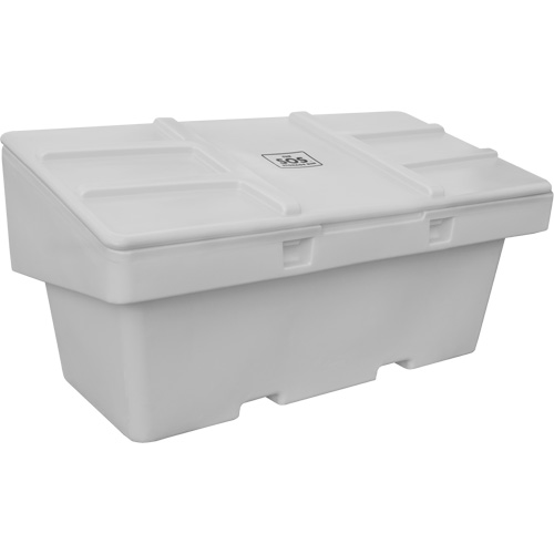 Contenants pour sel & sable SOS, Avec Moraillon, 72" x 36" x 36", 36 pi³, Gris We Share Industrial Supply