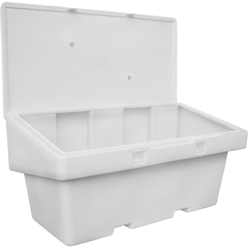 Contenants pour sel & sable SOS, Avec Moraillon, 72" x 36" x 36", 36 pi³, Gris We Share Industrial Supply