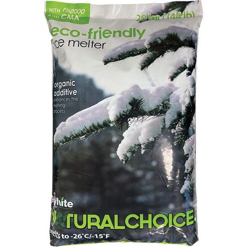 Natural Choice Ice Melters, Bag, 44 lbs.(20 kg), -26°C (-14.8°F) Melting Point We Share Industrial Supply