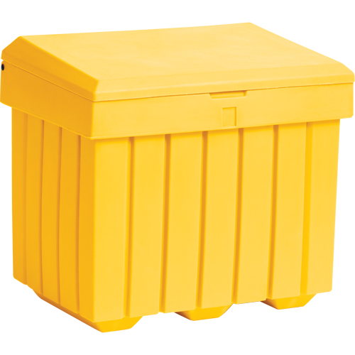 Conteneur d'entreposage &eacute;conomique pour sel/sable, 32" x 23" x 27-1/2", 10 pi³, Jaune We Share Industrial Supply