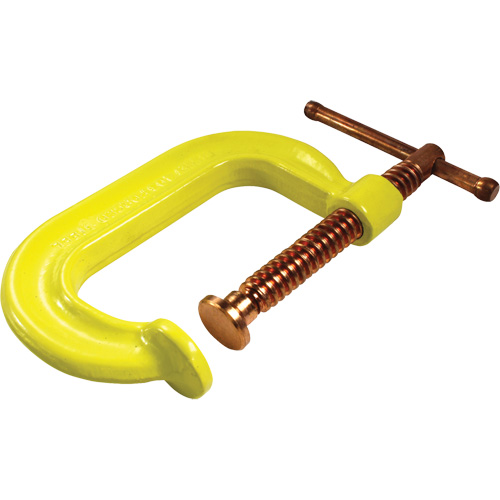 Regular-Duty Deep Throat C-Clamp, 2" (51 mm) Capacity, 2-1/8" (54 mm) Throat Depth We Share Industrial Supply