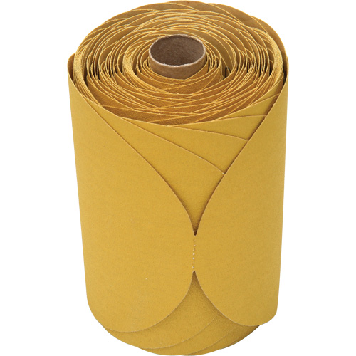 Disque dor&eacute; en rouleau Stikit, 6" dia., Grain 120, Oxyde d'aluminium We Share Industrial Supply