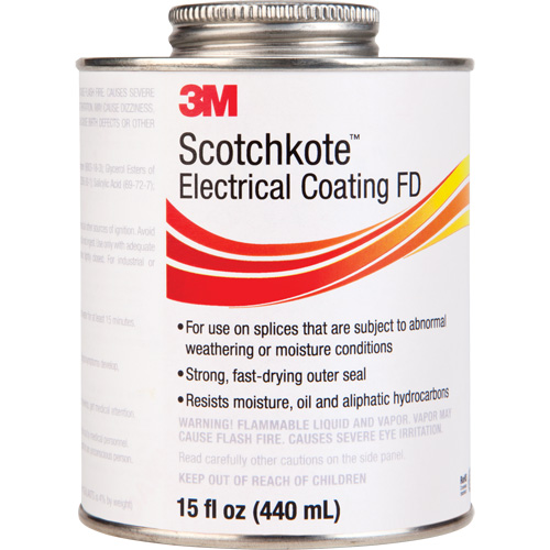 Rev&ecirc;tement &eacute;lectrique FD Scotchkote, Transparent, 15 oz, Canette We Share Industrial Supply