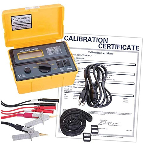Milli-ohmm&egrave;tre 110 V avec certificat de calibration We Share Industrial Supply
