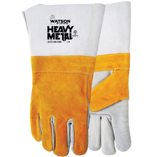 Cow Town Flame-Resistant Gloves, Split Cowhide, Size Large We Share Industrial Supply