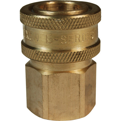 Coupleur d'interconnecteur &agrave; passage direct DQC de s&eacute;rie E, Laiton, 3/4", NPTF femelle, 1700 PSI We Share Industrial Supply