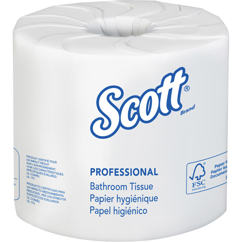 Papier hygi&eacute;nique Scott Essential, 2 Pli, 506 Feuilles/Rouleu, Longueur 169', Blanc We Share Industrial Supply