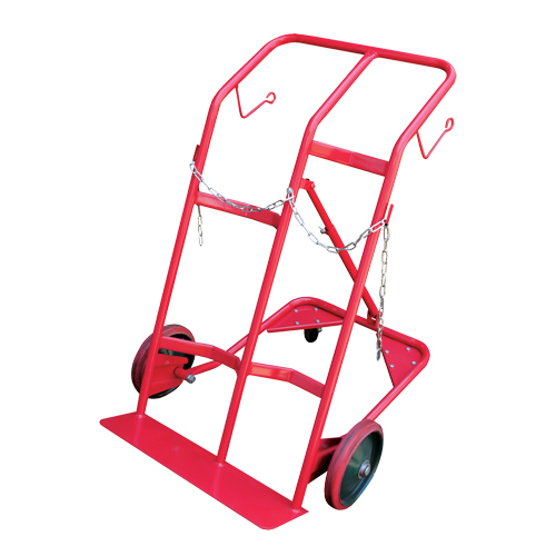 Cylinder Cart, Mold-on Rubber Wheels, 25-1/2"W x 7"L Base, 350 lbs. We Share Industrial Supply