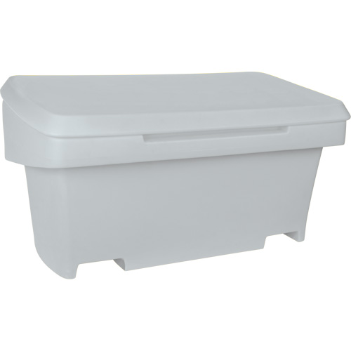 Contenant de rangement robuste pour l'ext&eacute;rieure pour sel et sable, 24" x 48" x 24", 10 pi³, Gris We Share Industrial Supply