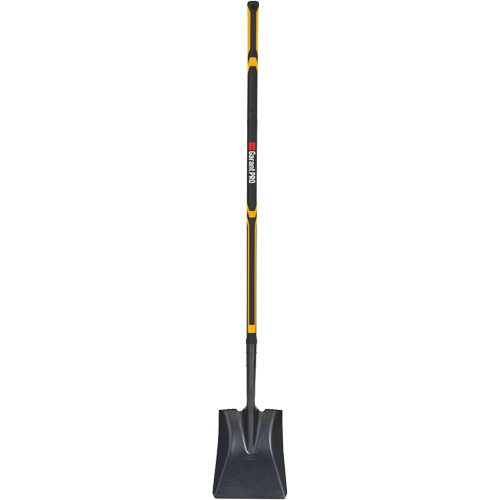 Pro Square Point Shovel, Fibreglass, Tempered Steel Blade, Straight Handle, 48" Long We Share Industrial Supply