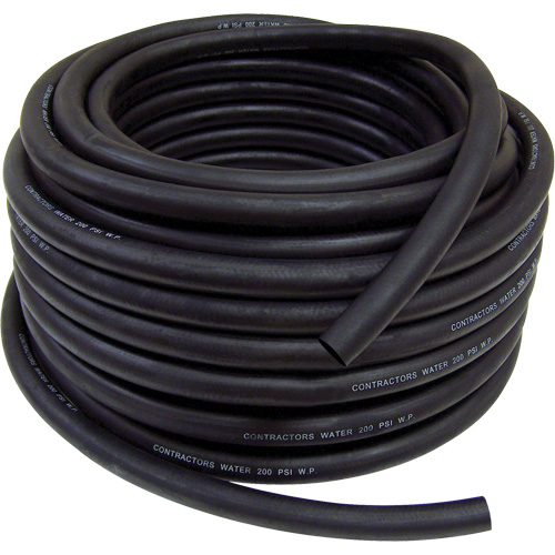 Boyau de jardin d'&eacute;vacuation de l'eau pour entrepreneur, Caoutchouc, 3/4" dia x 50' We Share Industrial Supply