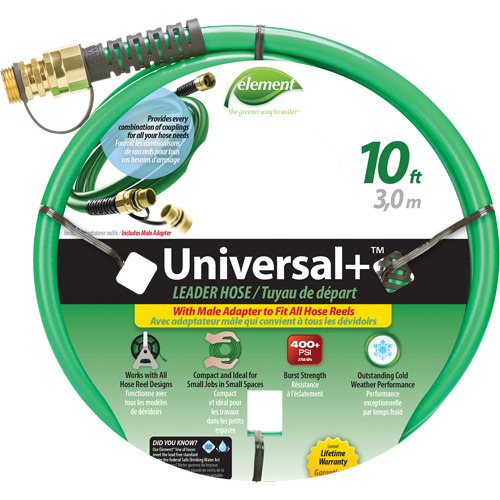 Tuyau Leader Element Universal+, PVC, 1/2" dia x 10' We Share Industrial Supply