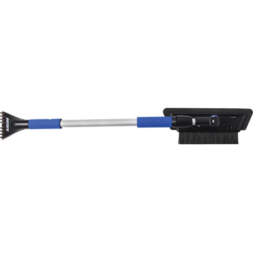 Brosse &agrave; neige, T&eacute;lescopique, lame Mousse de CAV/E, 48" Longueur, Noir/Bleu We Share Industrial Supply