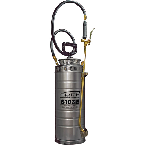 Vaporisateur de b&eacute;ton &agrave; compression s&eacute;rie industriel & entrepreneur, 3,5 gal. (16 L), Acier inoxydable, Lance de 24" We Share Industrial Supply