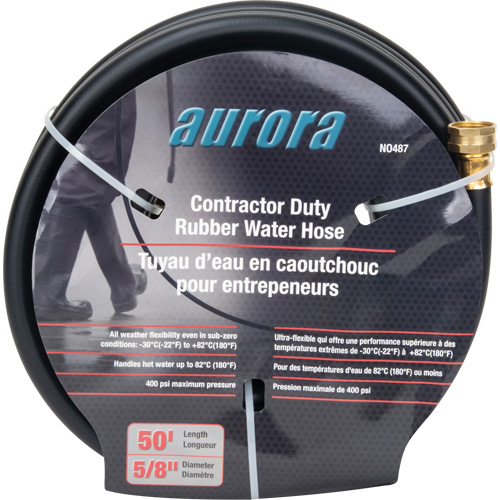 Contractor Duty Rubber Hose, Rubber, 5/8" dia. x 50' We Share Industrial Supply