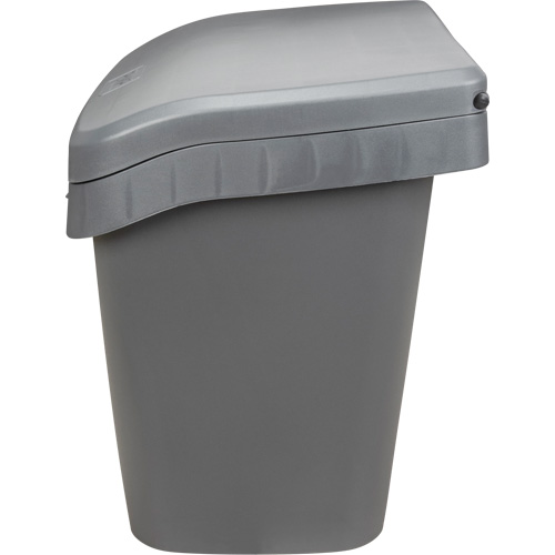 Bacs d'entreposage pour sel & sable, Avec Moraillon, 21" x 27" x 26", 4,24 pi³, Gris We Share Industrial Supply