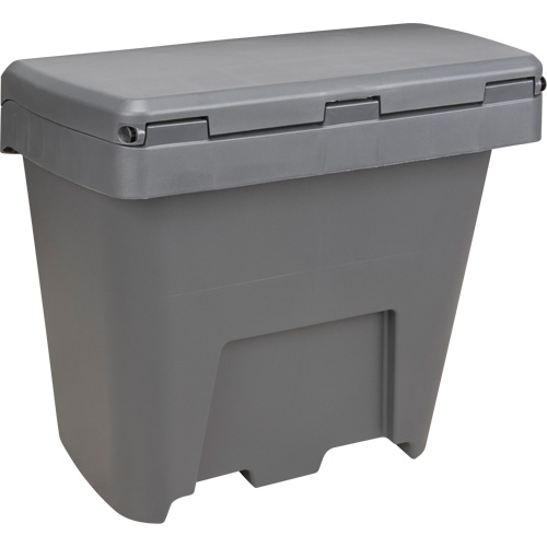 Bacs d'entreposage pour sel & sable, Avec Moraillon, 21" x 27" x 26", 4,24 pi³, Gris We Share Industrial Supply