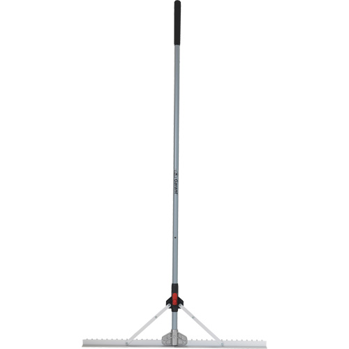 R&acirc;teau &agrave; niveler pour am&eacute;nagement paysager avec t&ecirc;te pliante, Manche Fibre de verre, 36" la, Lame Aluminium We Share Industrial Supply