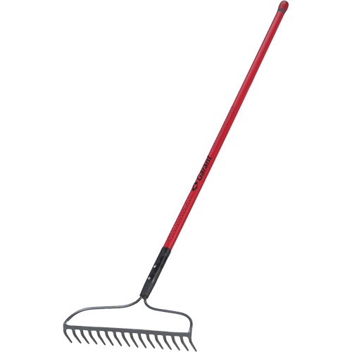 Bow Rake, Fibreglass Handle, 66" L, 16-4/5" Blade, 16 Tines We Share Industrial Supply