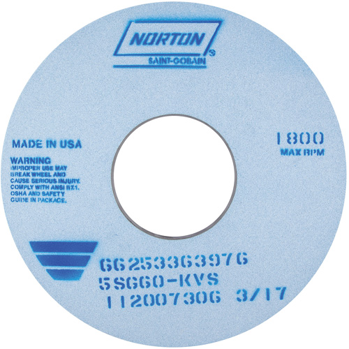 Tool Room Wheel, Type 01, Ceramic Alumina, 14" x 1" We Share Industrial Supply