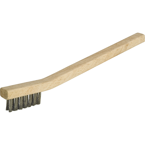 Small Cleaning Industrial-Duty Scratch Brush, Stainless Steel, 3 x 7 Wire Rows, 7-3/4" Long We Share Industrial Supply