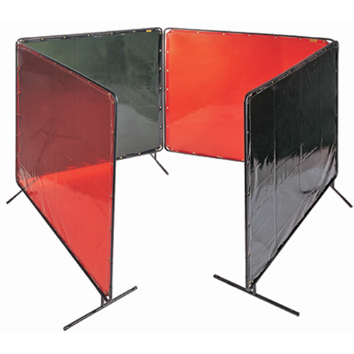 &eacute;cran et cadre pour soudage, Vert, 6' x 6' We Share Industrial Supply