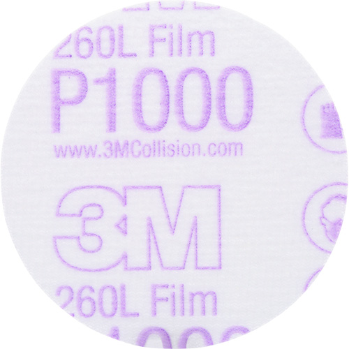 Gold Hookit Disc, 3" Dia., P1000 Grit, Aluminum Oxide, C-Weight We Share Industrial Supply