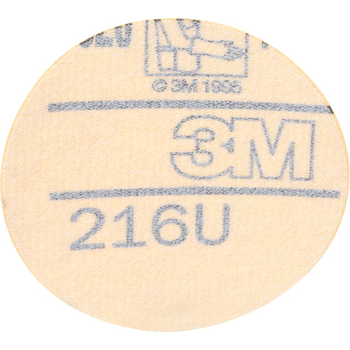 Gold Hookit Disc, 3" Dia., P320 Grit, Aluminum Oxide, C-Weight We Share Industrial Supply