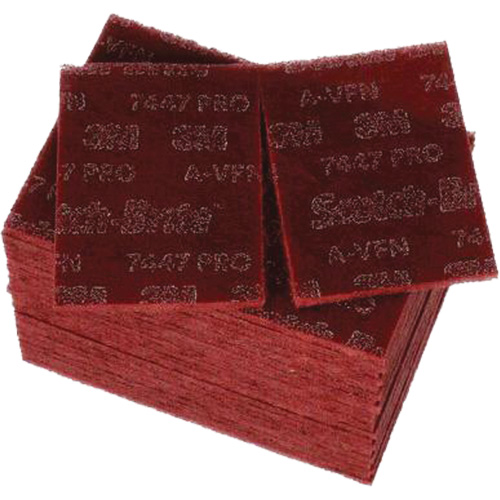 Scotch-Brite 7447 Hand Pads, Aluminum Oxide, 9" x 6", Very Fine Grit We Share Industrial Supply