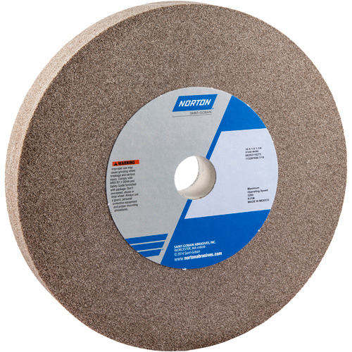 Bench Grinding Wheel, 10" x 1", 1-1/4" Arbor, 1, Aluminum Oxide We Share Industrial Supply