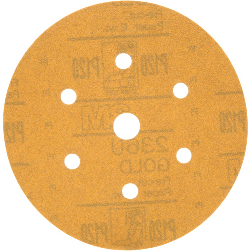 Hookit Dust-Free Sanding Disc, 6" Dia., P120 Grit, Aluminum Oxide, C-Weight We Share Industrial Supply