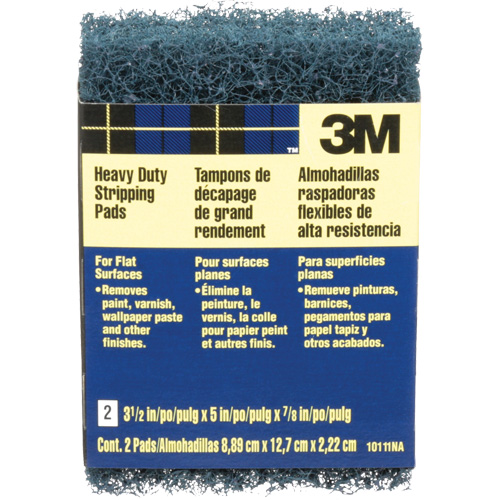 Heavy-Duty Stripping Pads, Aluminum Oxide, 3-1/2" x 5", Coarse Grit We Share Industrial Supply