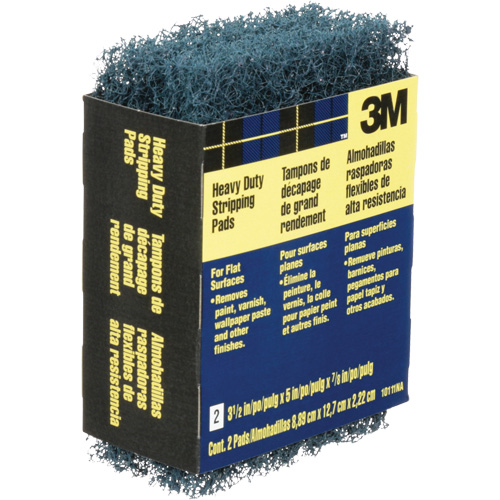 Heavy-Duty Stripping Pads, Aluminum Oxide, 3-1/2" x 5", Coarse Grit We Share Industrial Supply