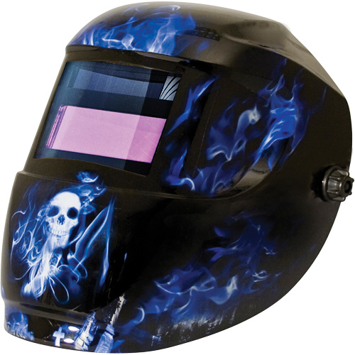 Carrera ArcOne&reg; Hood, 2" L x 3" W View Area, 9 - 13 Shade Range, Blue We Share Industrial Supply
