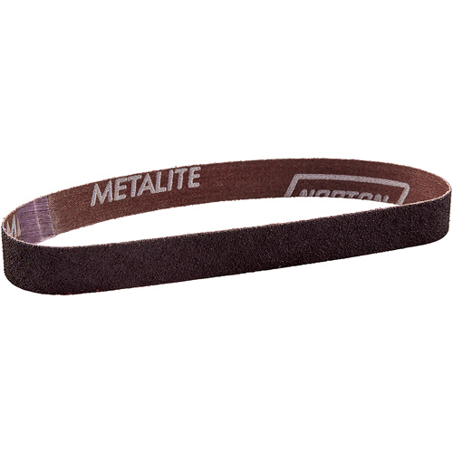 Courroie de ponçage en tissu Metalite, 3/4" la x 20-1/2" lo, Oxyde d'aluminium, Grain 60 We Share Industrial Supply